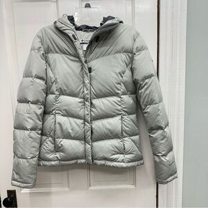 Columbia down filled Omni-Shield hooded grey winter puffer coat women's Medium